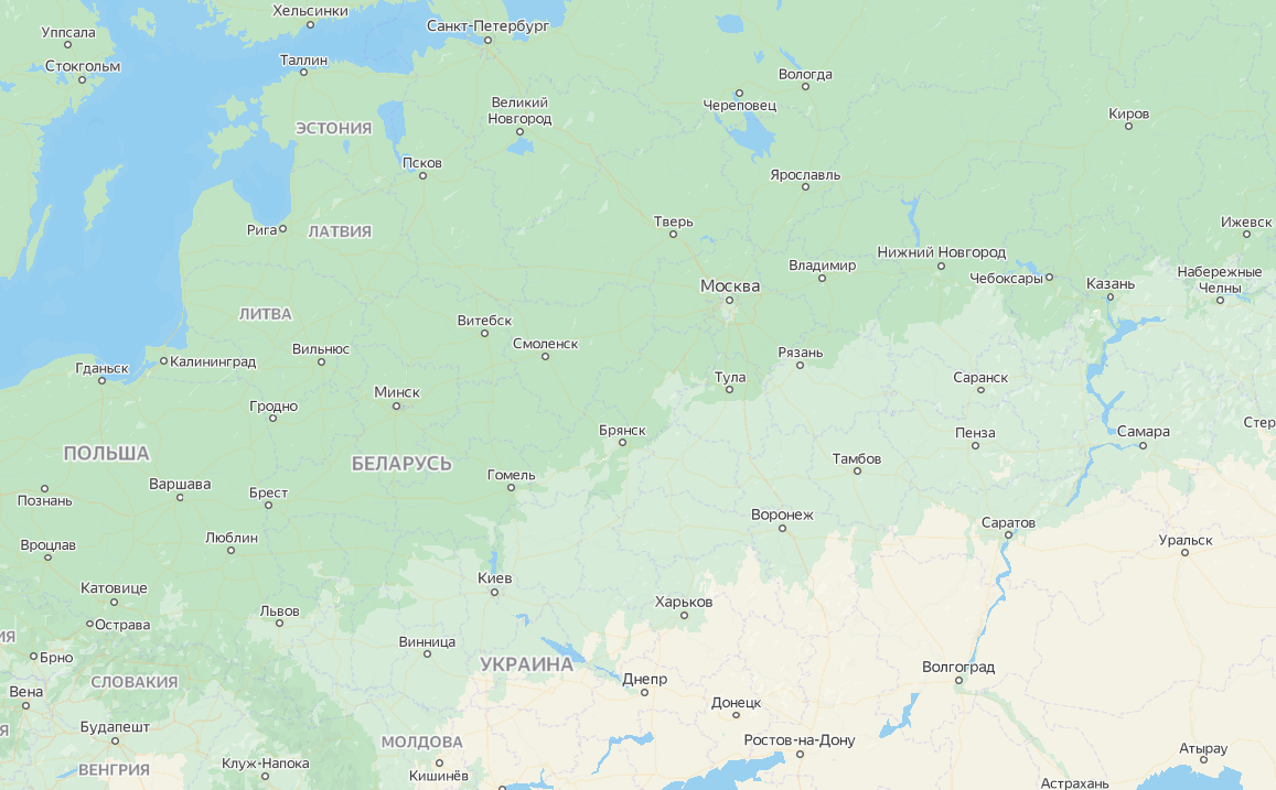 «Яндекс. Карты» убрал границы государств на карте мира