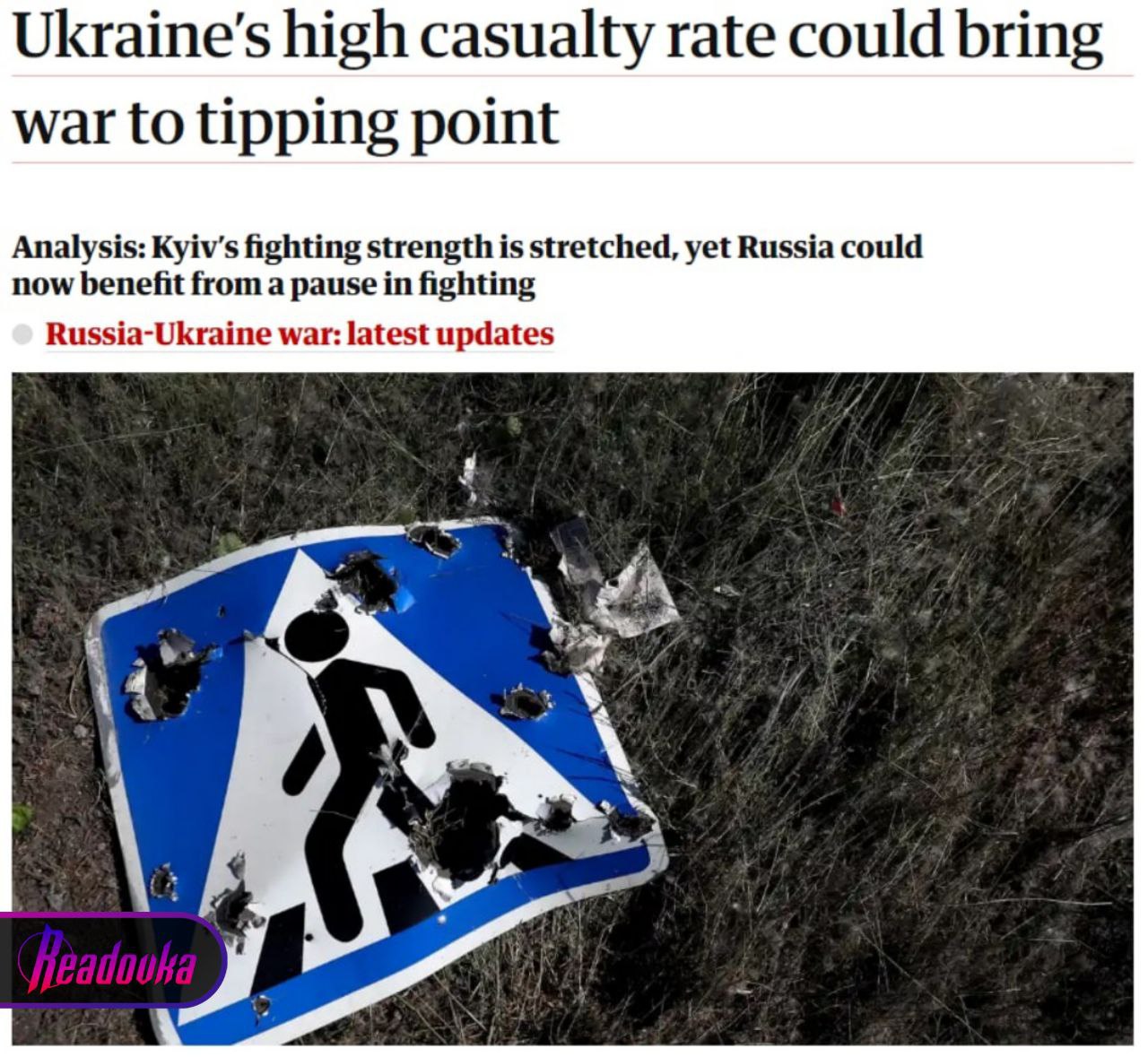 The Guardian: ВС РФ контролирует большие части Украины, а боевые силы Киева истощены