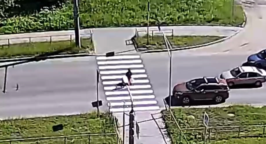 В Петрозаводске на пешеходном переходе сбили коляску с ребенком