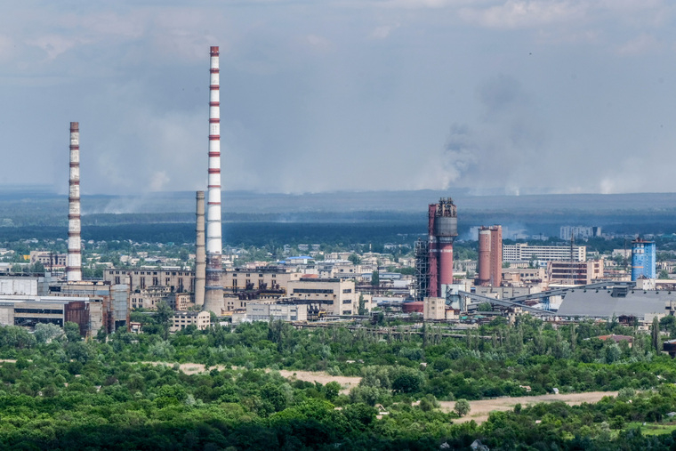 Промзона предприятия «Азот» в Северодонецке под контролем ЛНР и ВС РФ