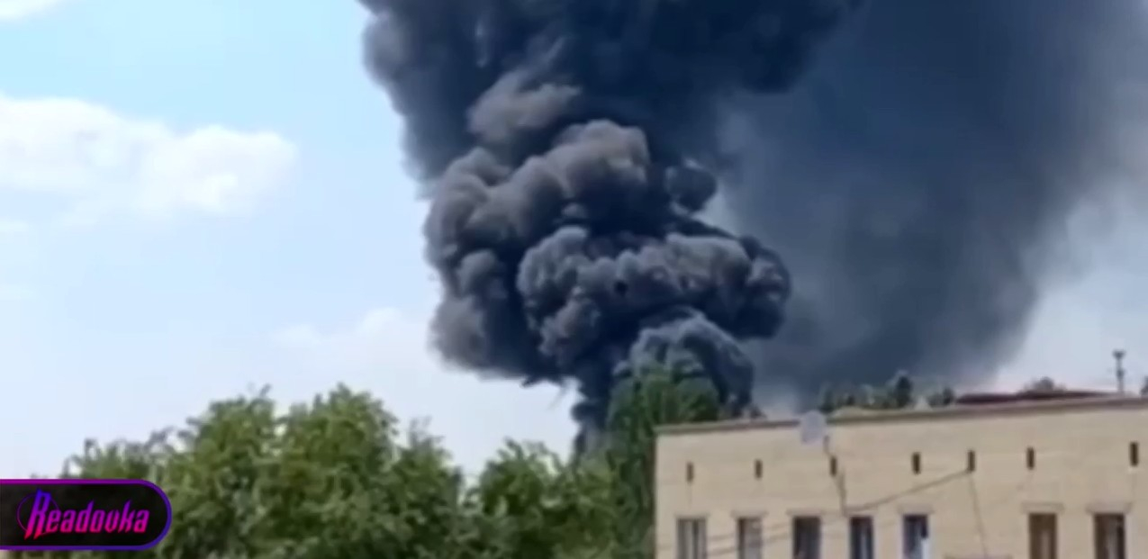 В Херсоне вспыхнул сильный пожар в районе железнодорожного вокзала