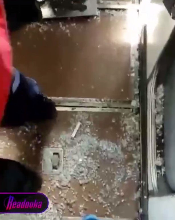 Появились кадры из кабины поезда после взрыва на ж/д путях в Брянской области