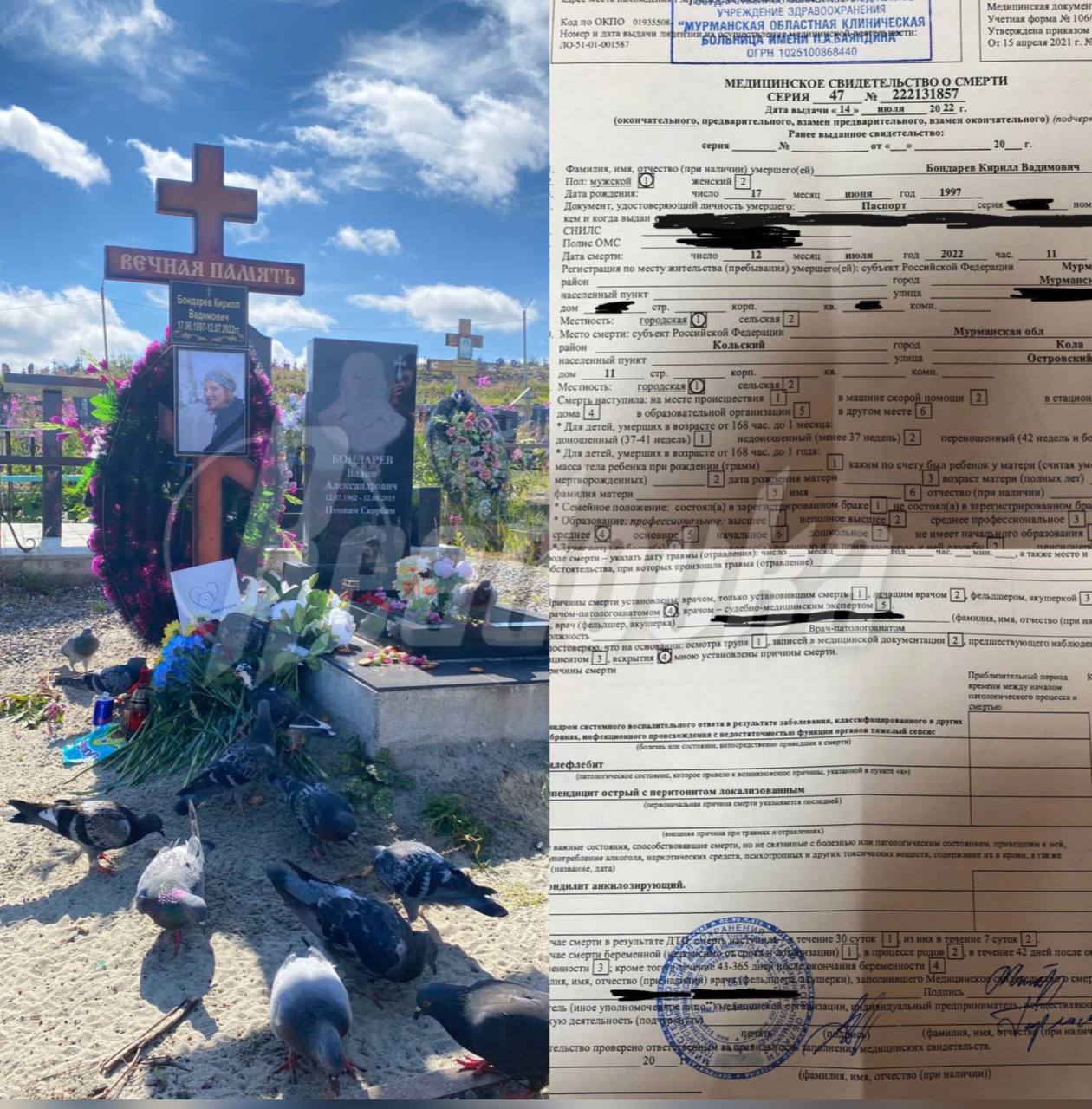 Друзья умершего от аппендицита парня из Мурманской области, требуют наказания для врачей