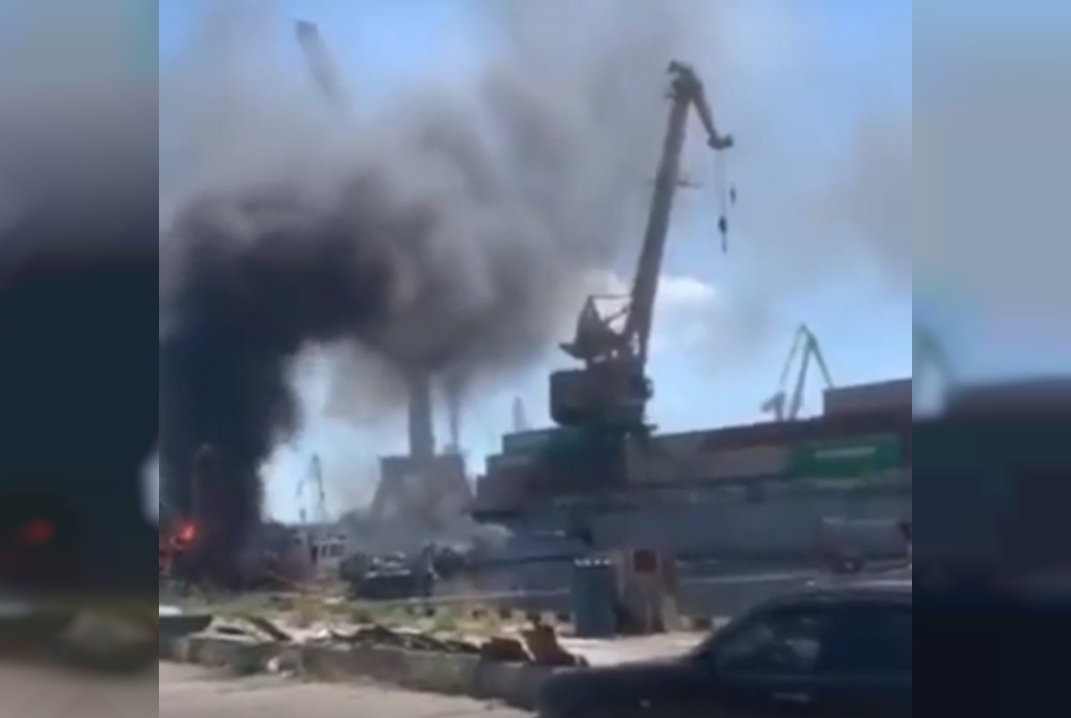 Во время ракетного удара ВКС России по одесскому порту зернохранилище не пострадало