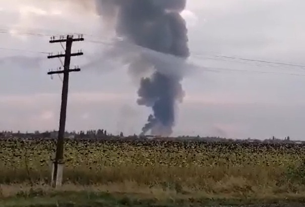 Пожар и взрывы на складе боеприпасов в Крыму произошли в результате диверсии