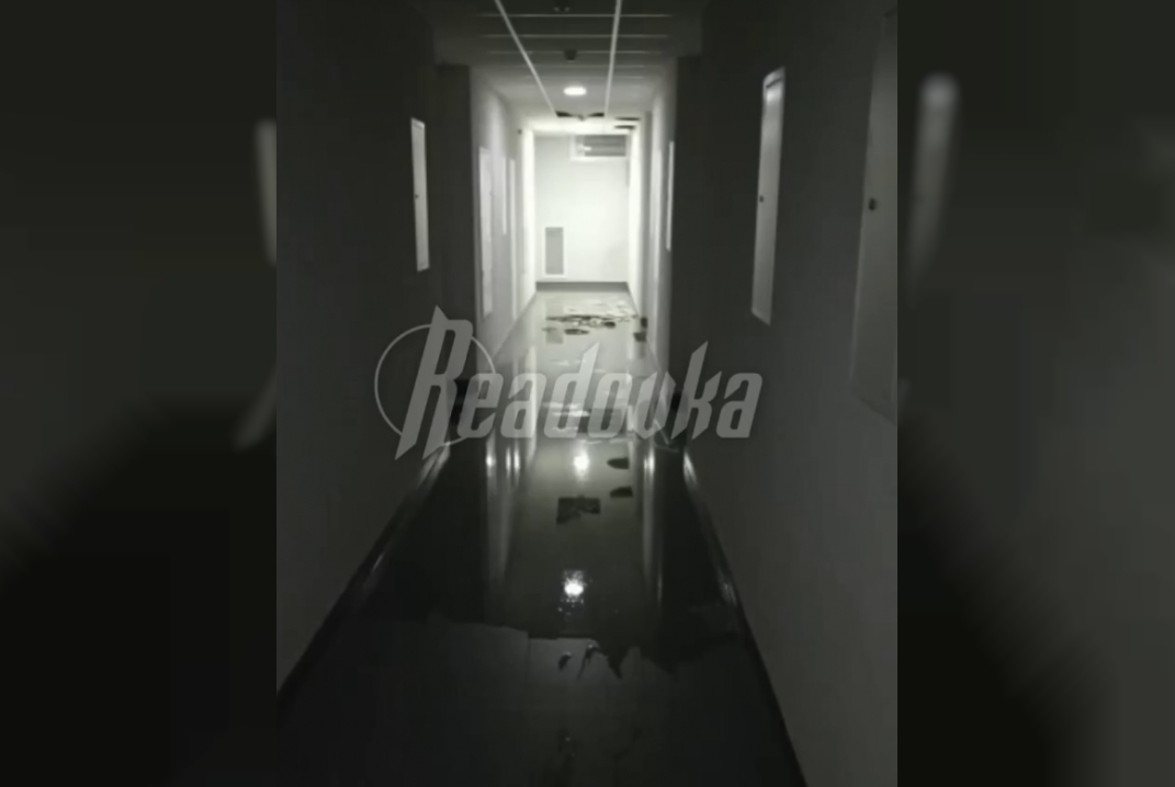 В подмосковном ЖК, где на днях горел строительный кран, случился потоп