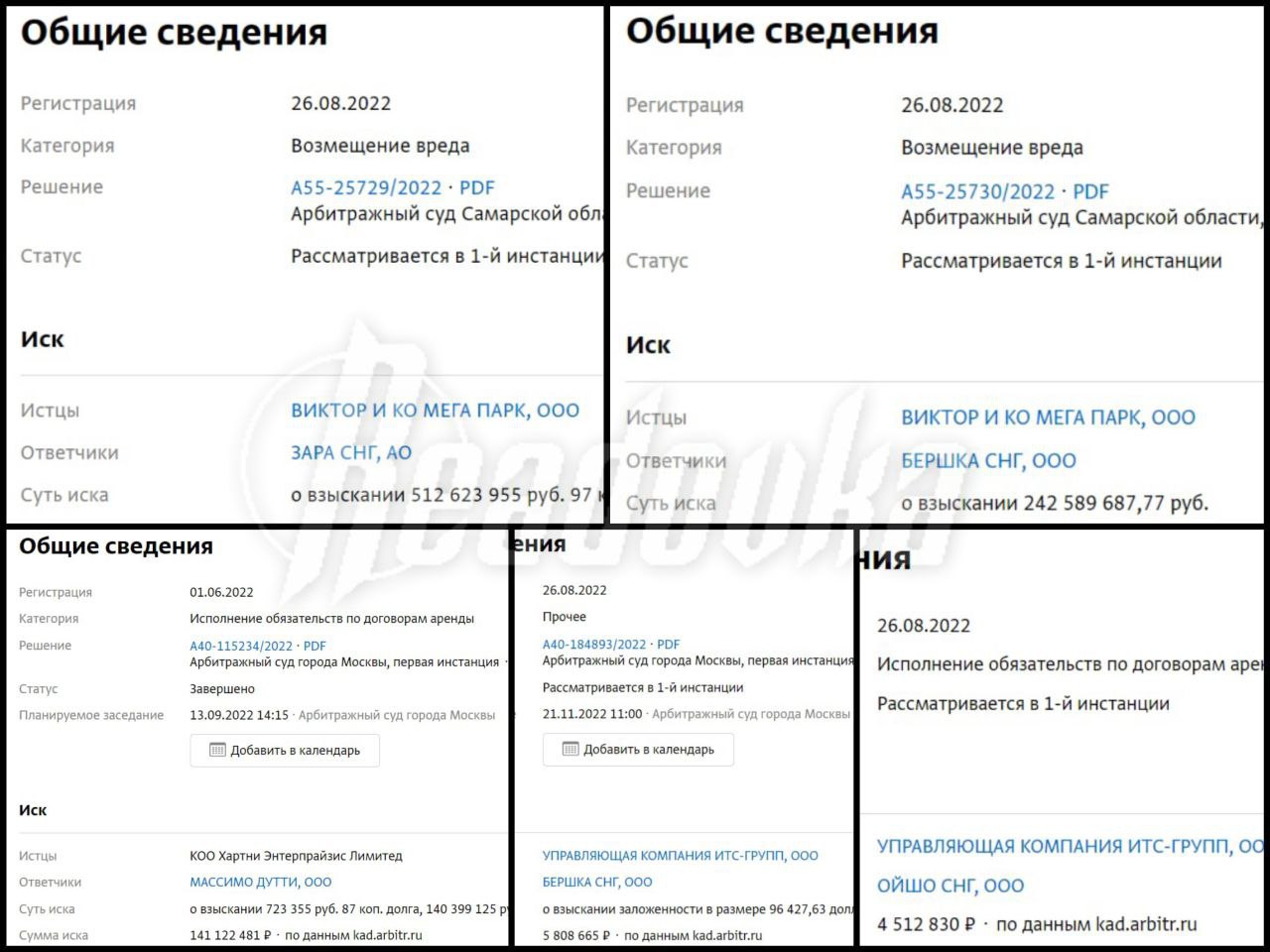 Торговые центры в России пытаются отсудить у иностранных брендов более 1 млрд рублей