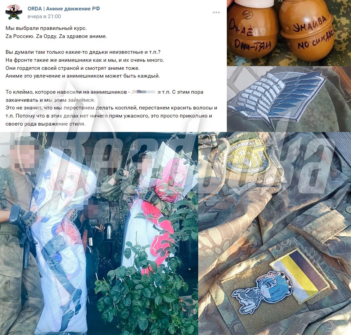 Российским военным помогают анимешники