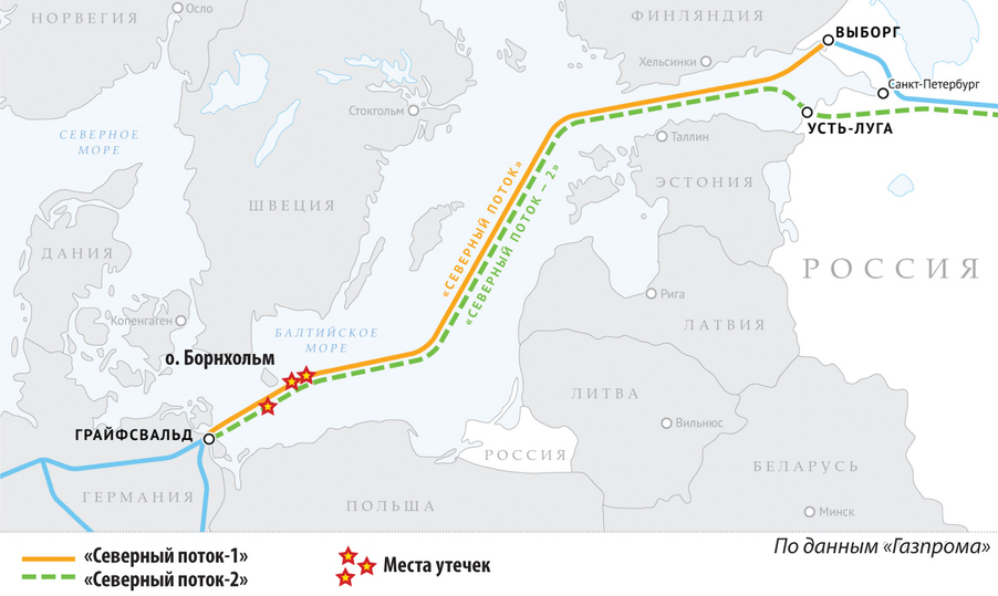В Еврокомиссии призвали провести расследование после ЧП на «Северном потоке»