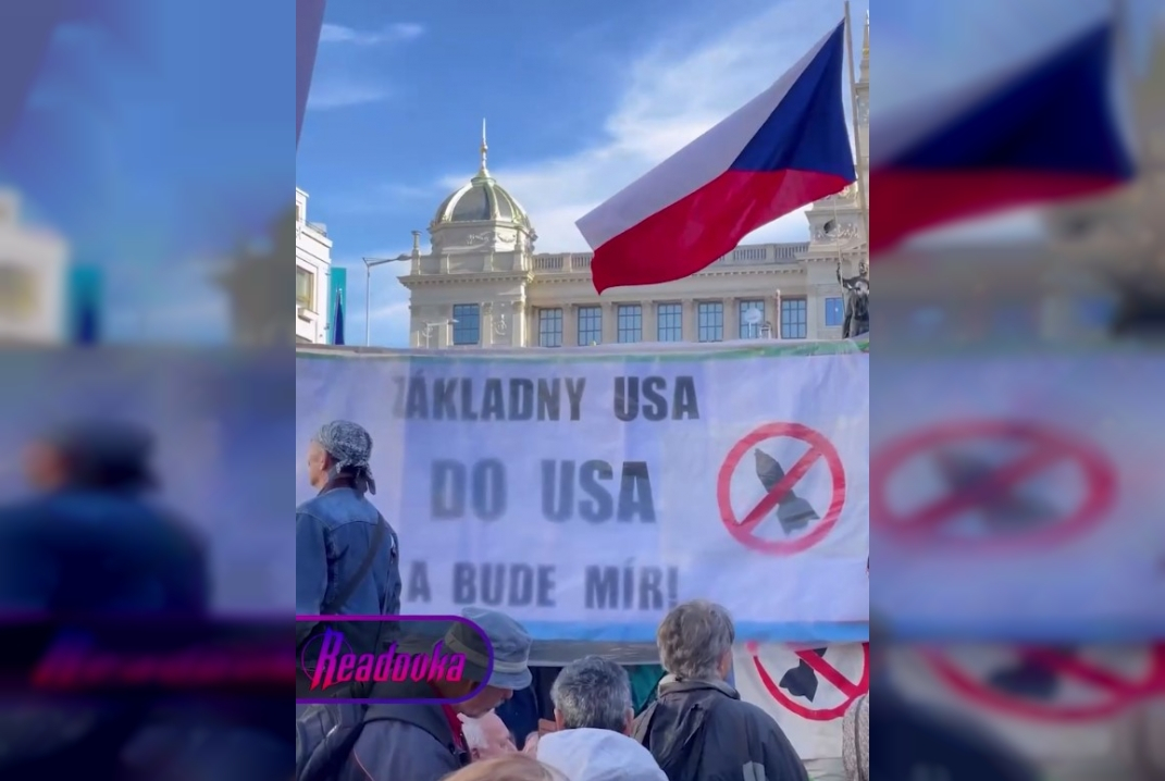 На улицах Праги протесты, тысячи людей требуют от властей отказаться от санкций