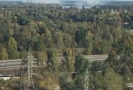 В районе Вышгорода в Киеве случился серьезный пожар