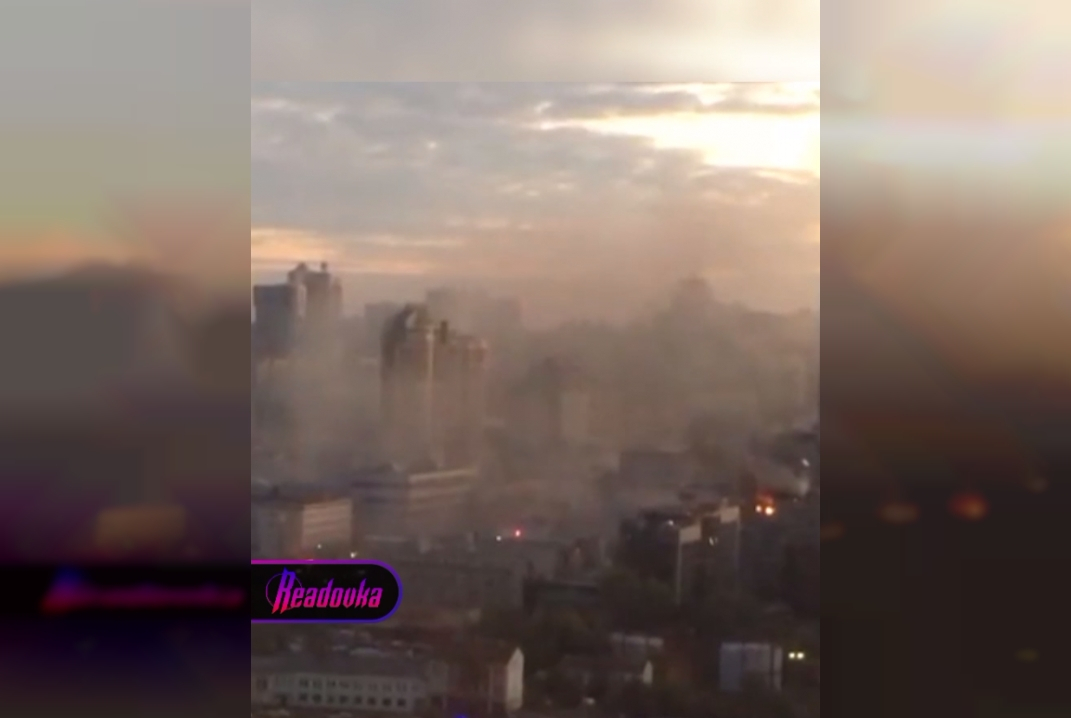 Один из ударов в Киеве был нанесен по зданию «Укрэнерго»