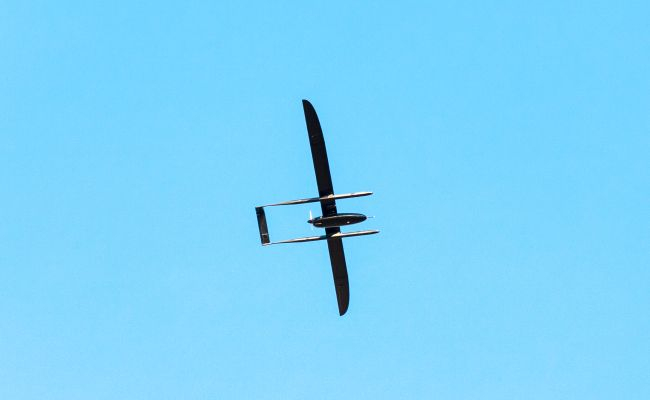 Появились кадры со сбитым в Севастополе беспилотником