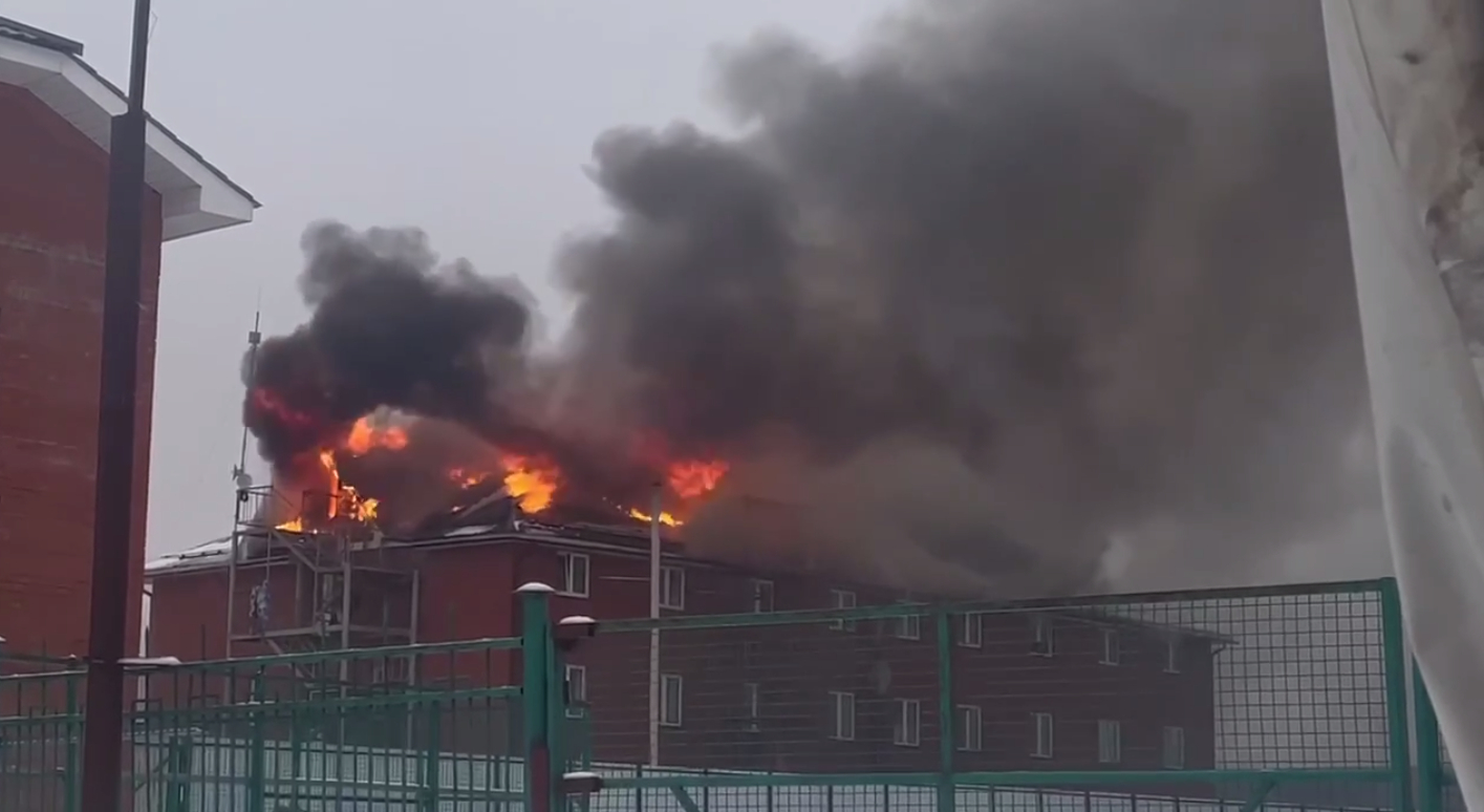 Подмосковный хостел окутан пламенем