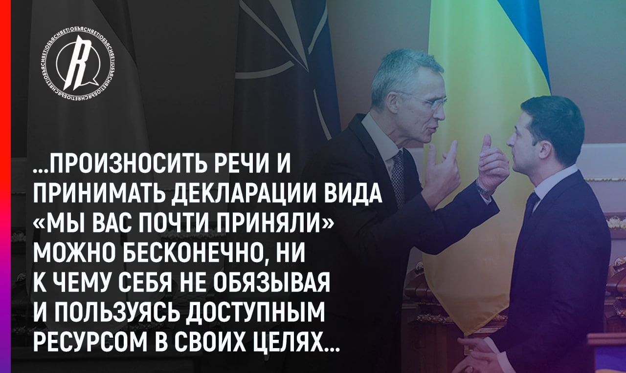 «На дурака не нужен нож»: Украине вновь обещают вступление в НАТО