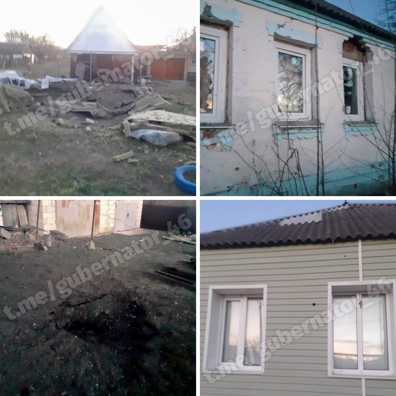 В поселке Теткино Курской области зафиксирован 21 прилет