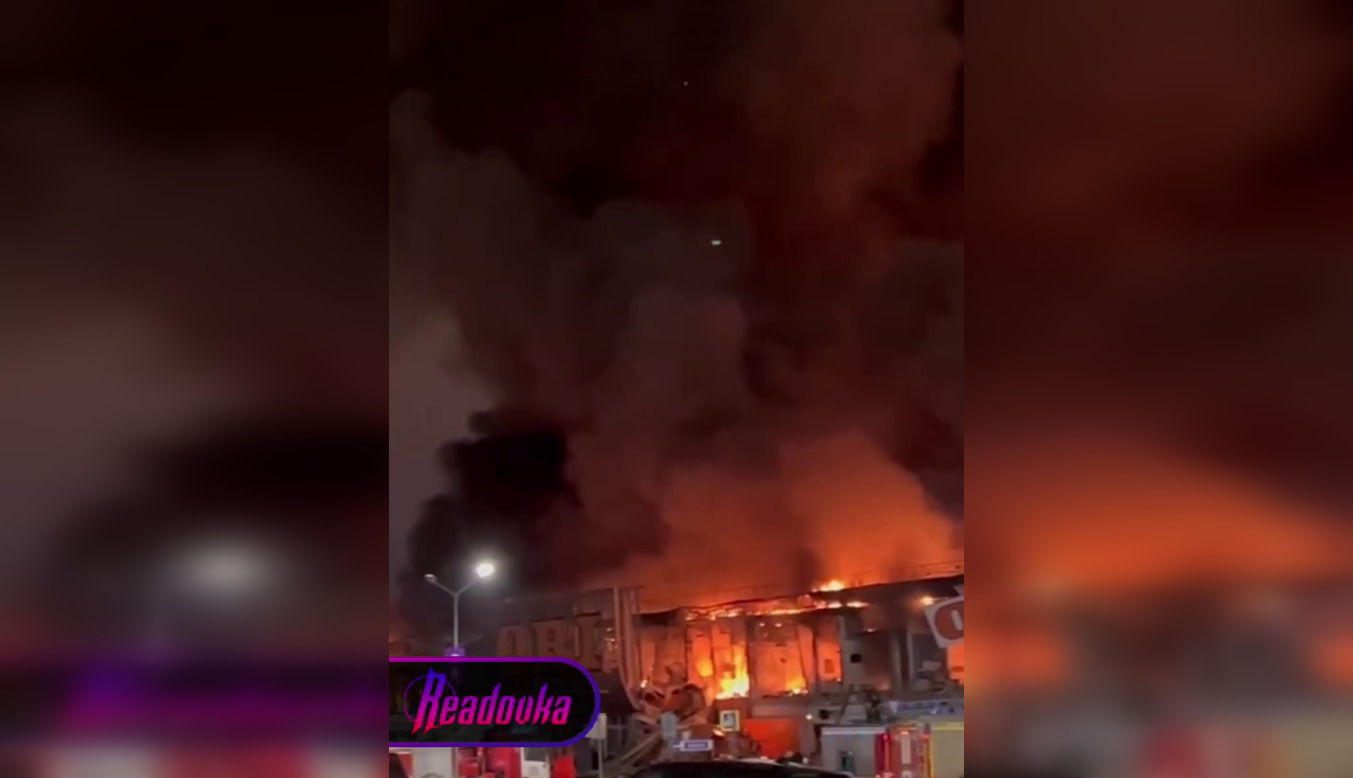 В Подмосковье горит ТЦ «Мега Химки»