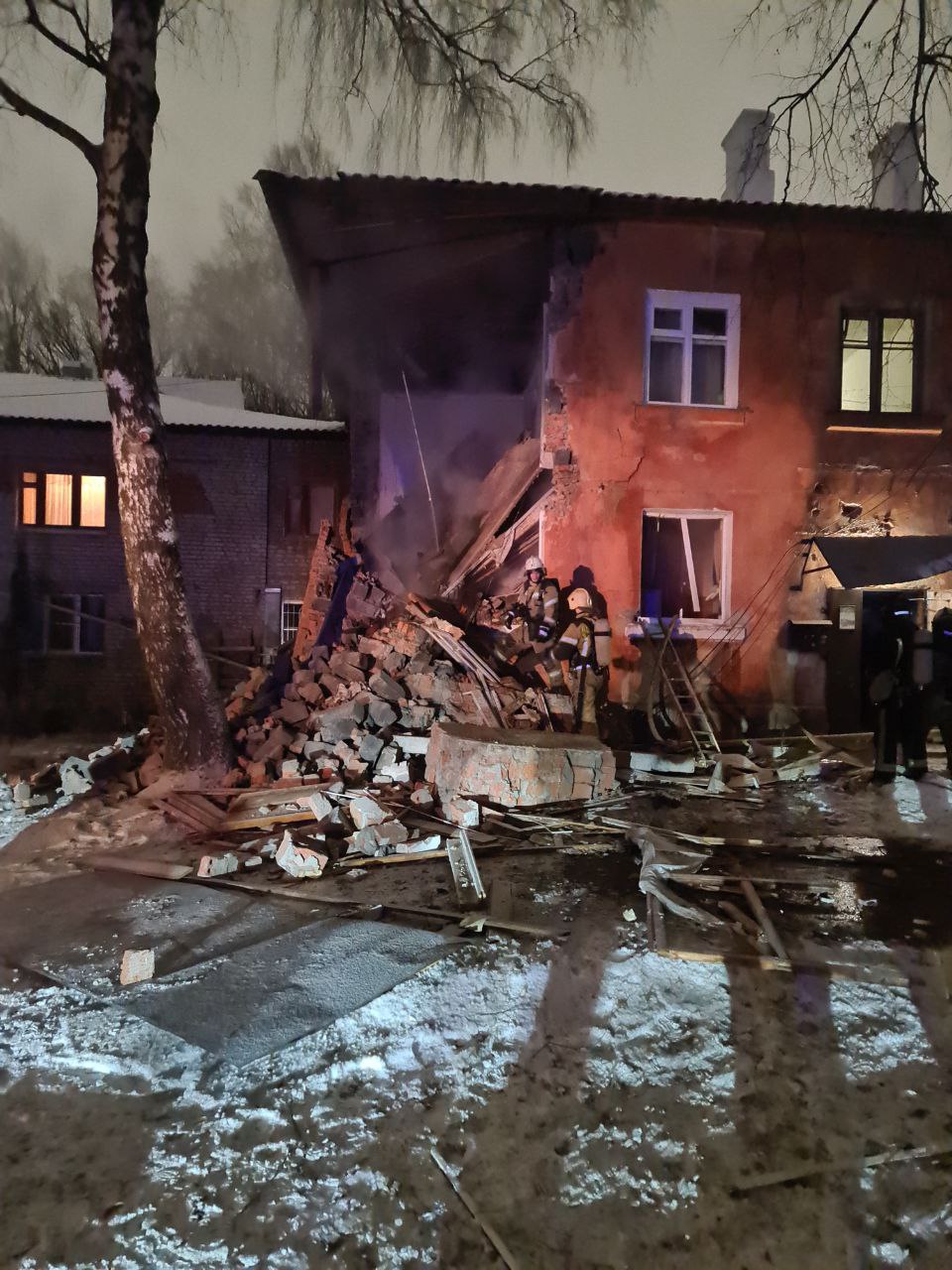 В Рязани произошел взрыв бытового газа в двухэтажном жилом доме
