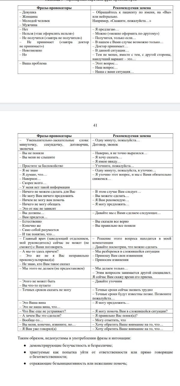 Минздрав опубликовал список недопустимых слов при записи пациентов на прием