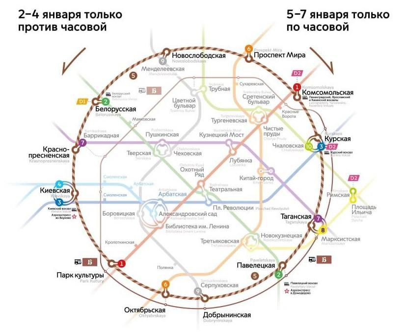 В московском метро временно изменят движение по Кольцевой линии
