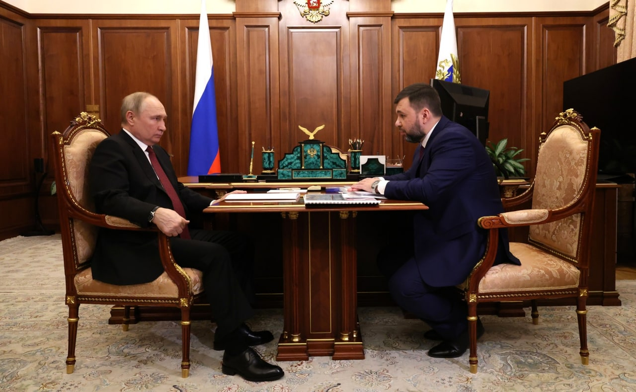 Денис Пушилин попросил Владимира Путина усилить ПВО ДНР