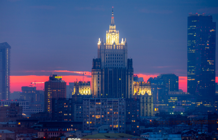 В здании МИД РФ сработала пожарная сигнализация