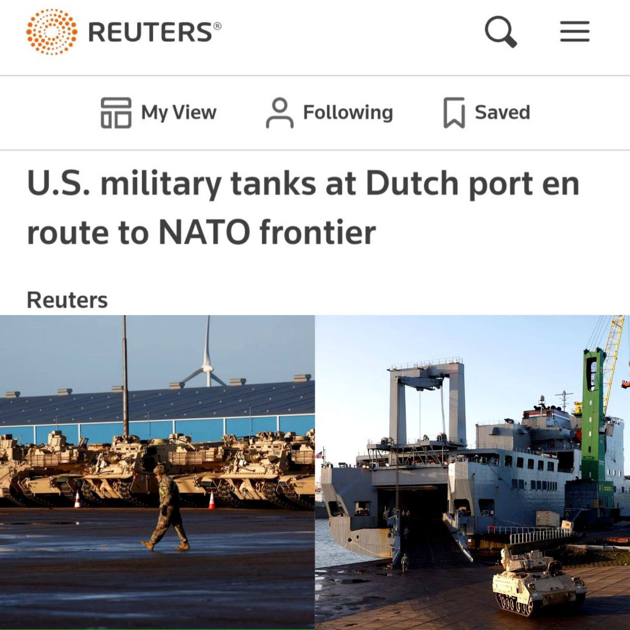 США проводят переброску большого количества военной техники на восточный фланг НАТО
