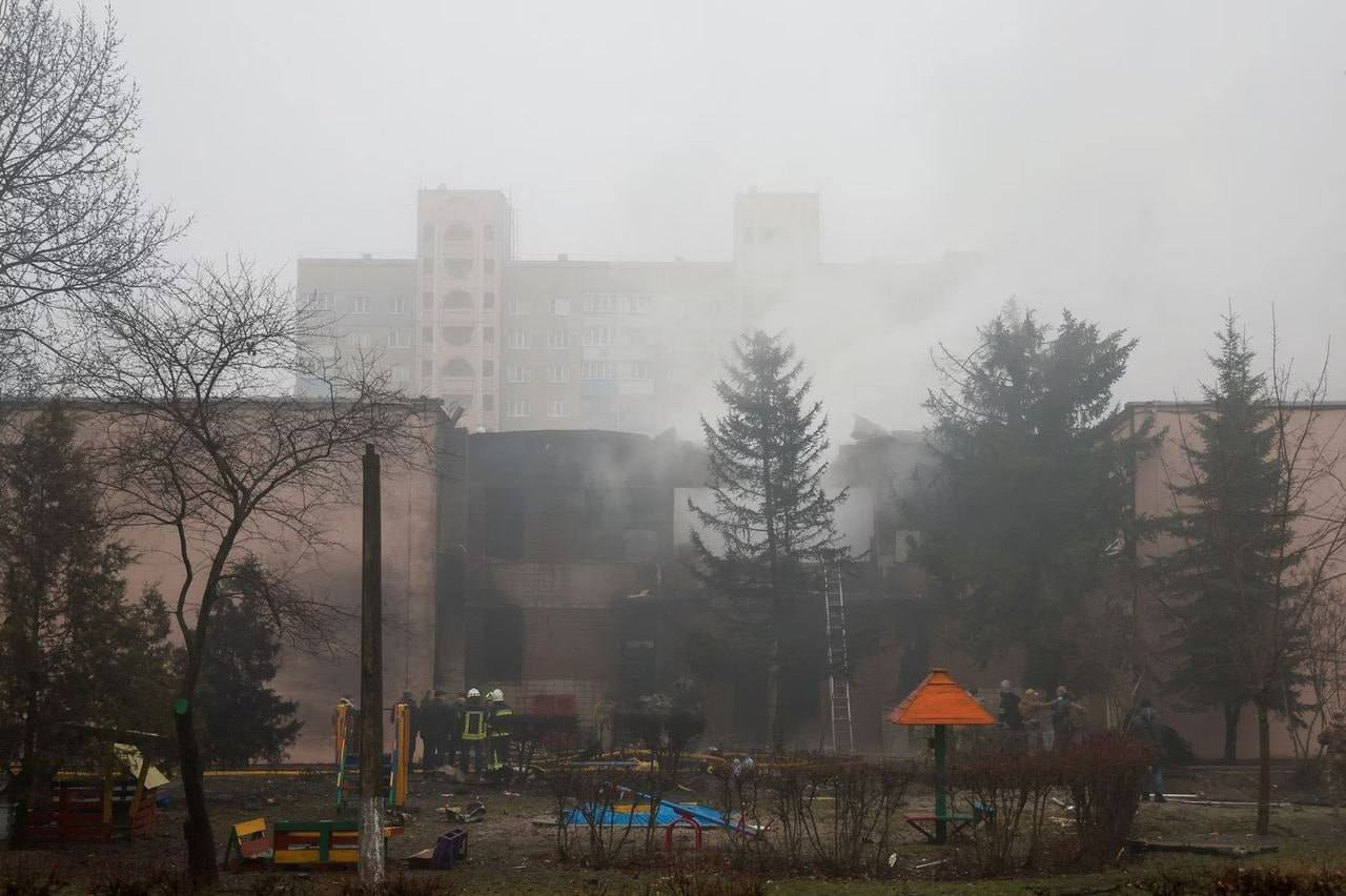 Разбившийся в Броварах вертолет загорелся еще в воздухе