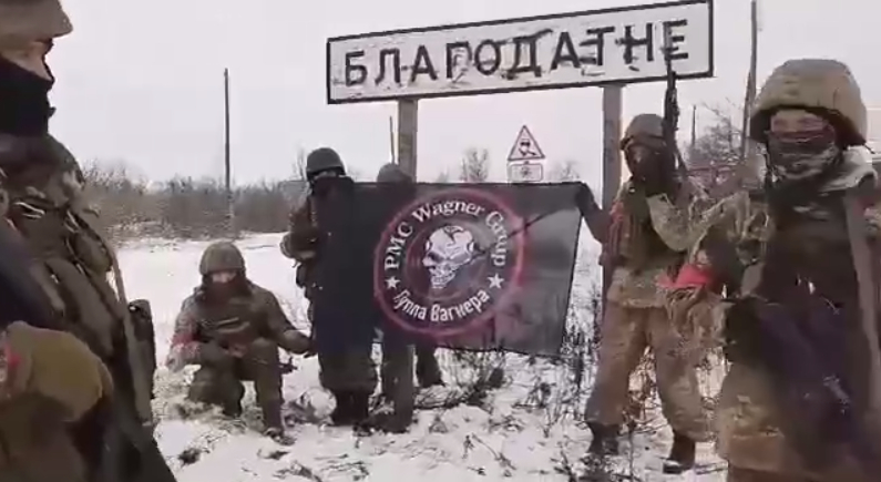 Появились кадры из освобожденного села Благодатное под Соледаром