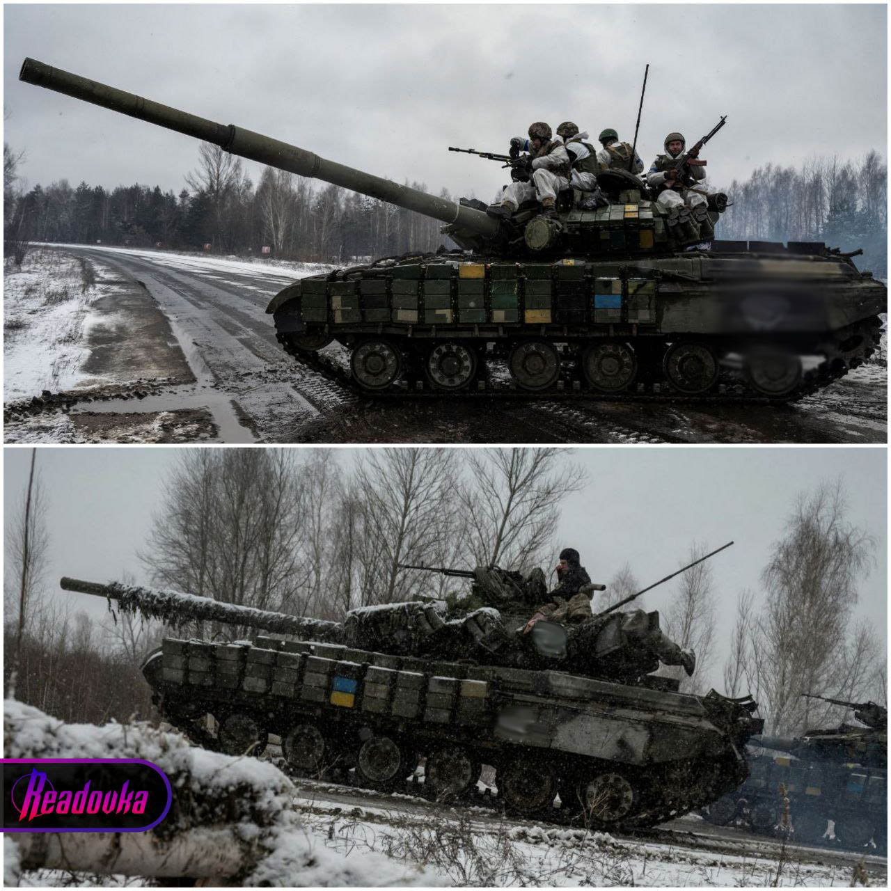 На границе Украины с Белоруссией замечены танки с фашистскими крестами