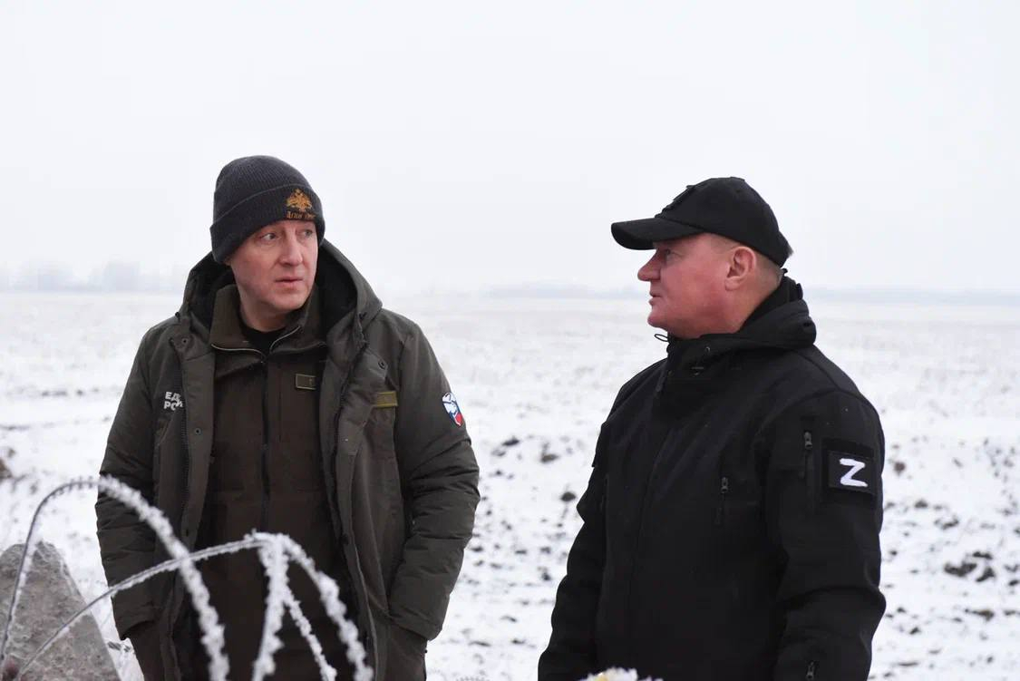 Турчак посетил позиции российских военных в Курской области