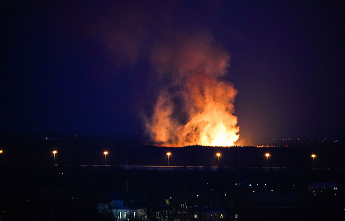 В Вологодской области загорелся газопровод в Нюксенском районе