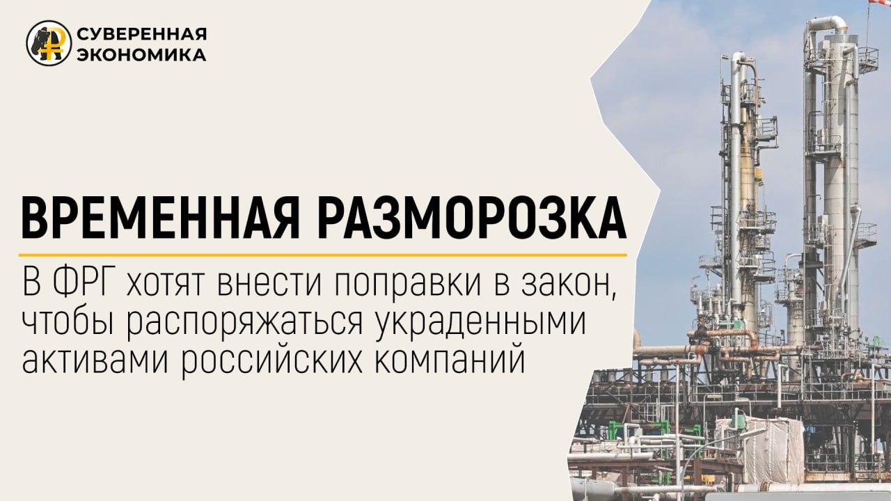 В ФРГ готовят поправки в закон, чтобы распоряжаться российскими активами