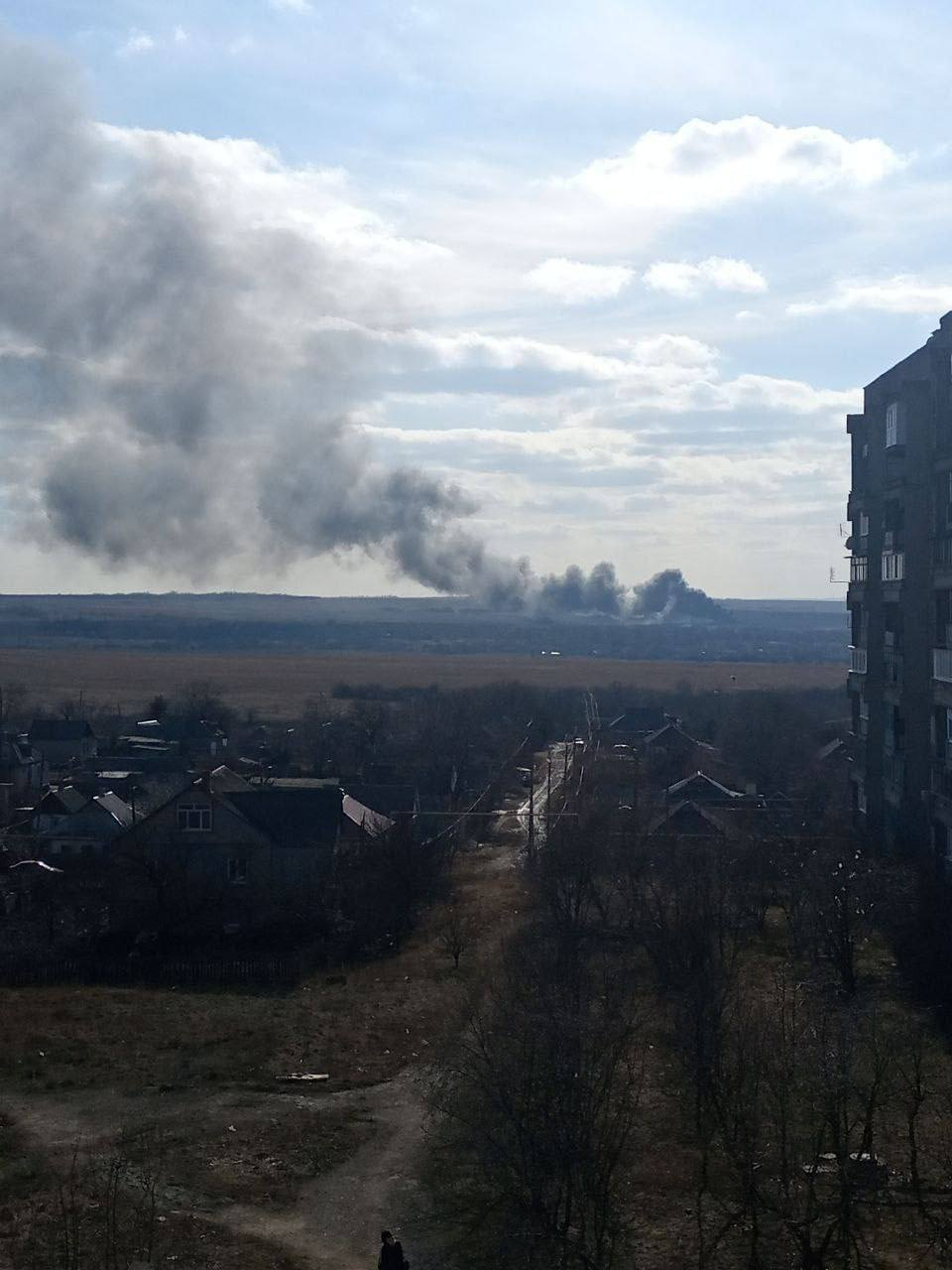 В окрестностях Енакиево разбился самолет