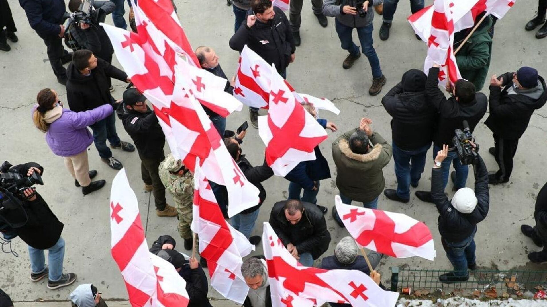 В Батуми также как и в Тбилиси проходят акции протеста