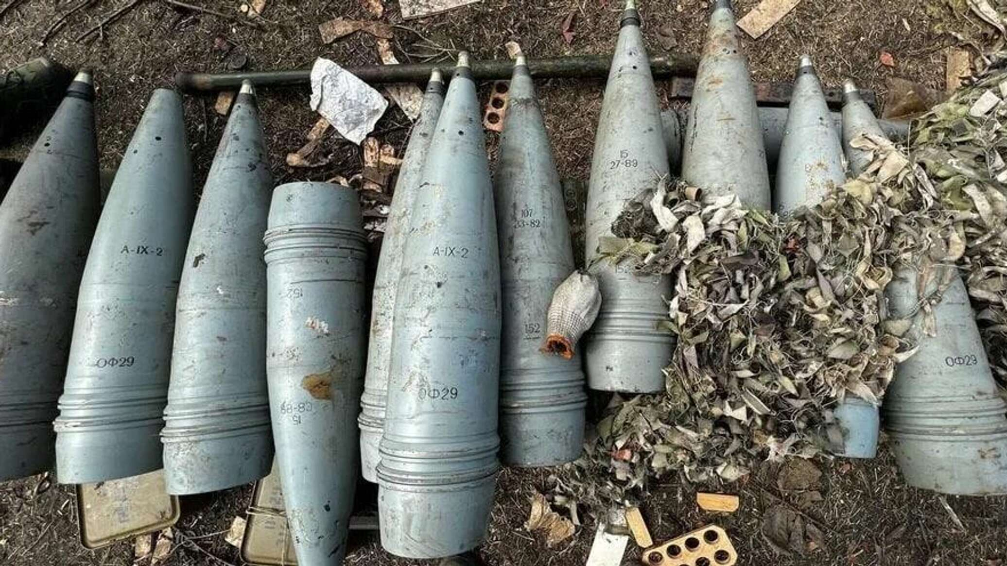 В Запорожской области нашли схрон со 137 танковыми снарядами