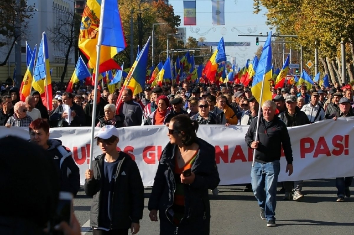 В Кишиневе снова вспыхнули протесты