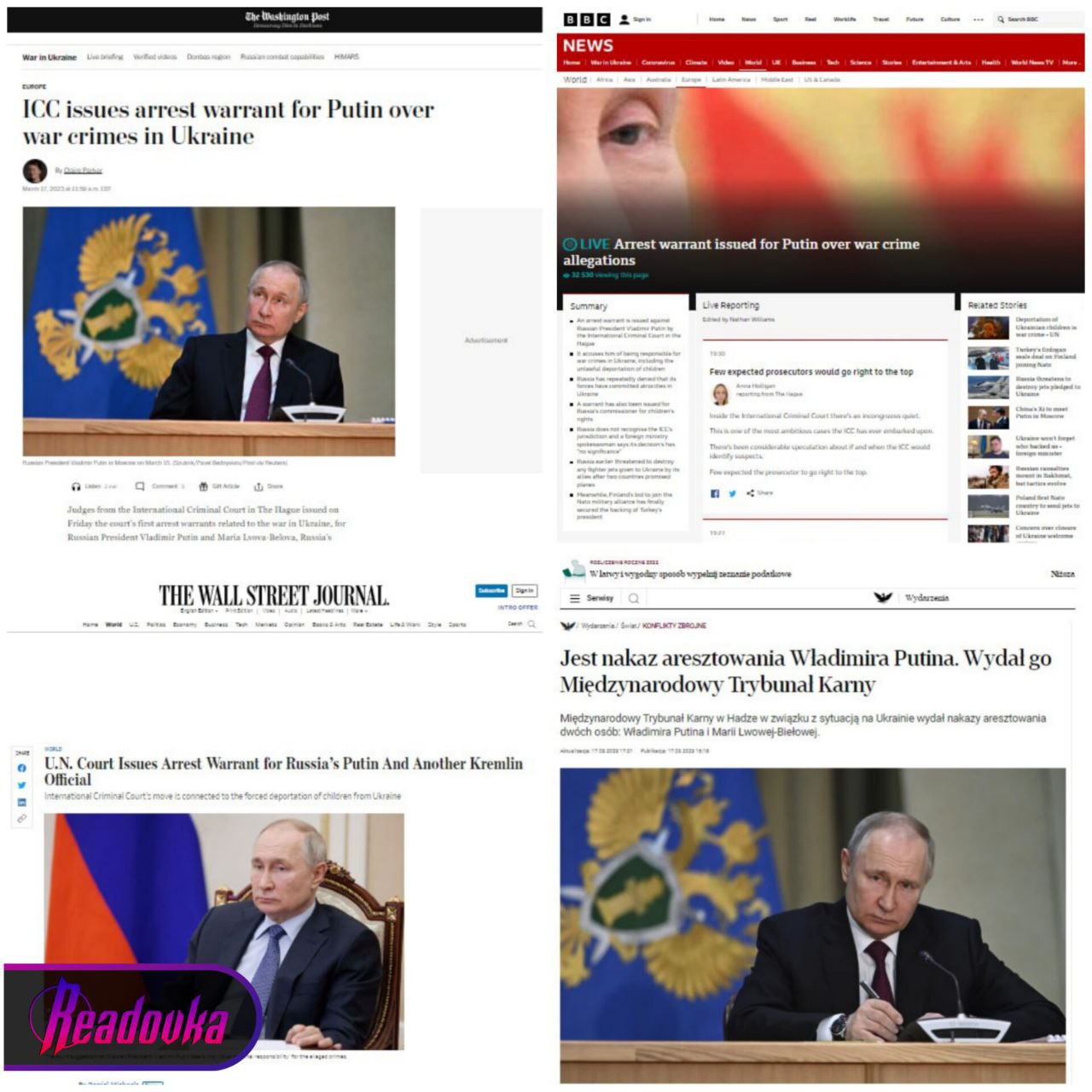 Западные СМИ «смакуют» решение МУС о выдачи ордера на арест Путина