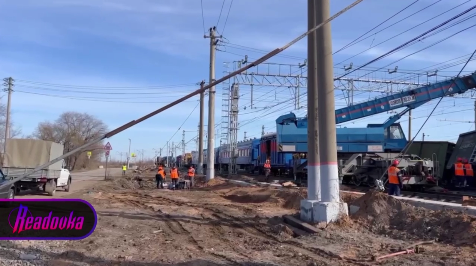 В Самарской области с рельсов сошли вагоны грузового поезда