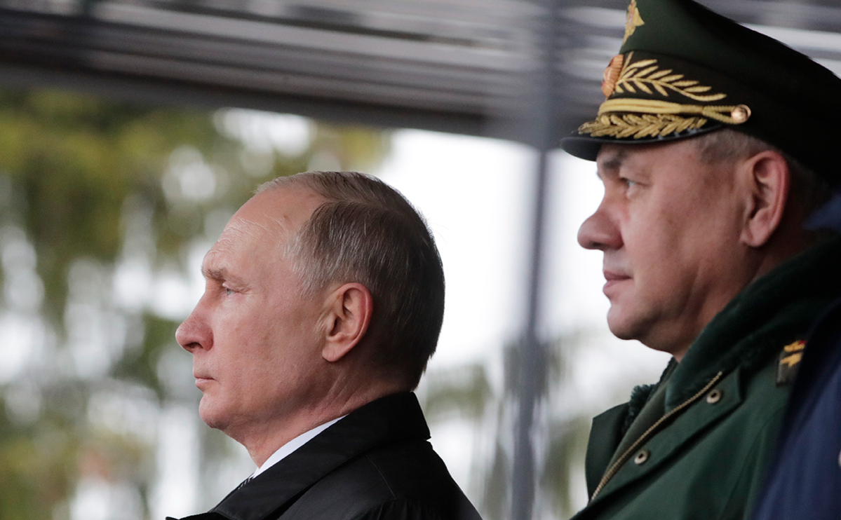 Путин провел встречу с министром обороны России Сергеем Шойгу