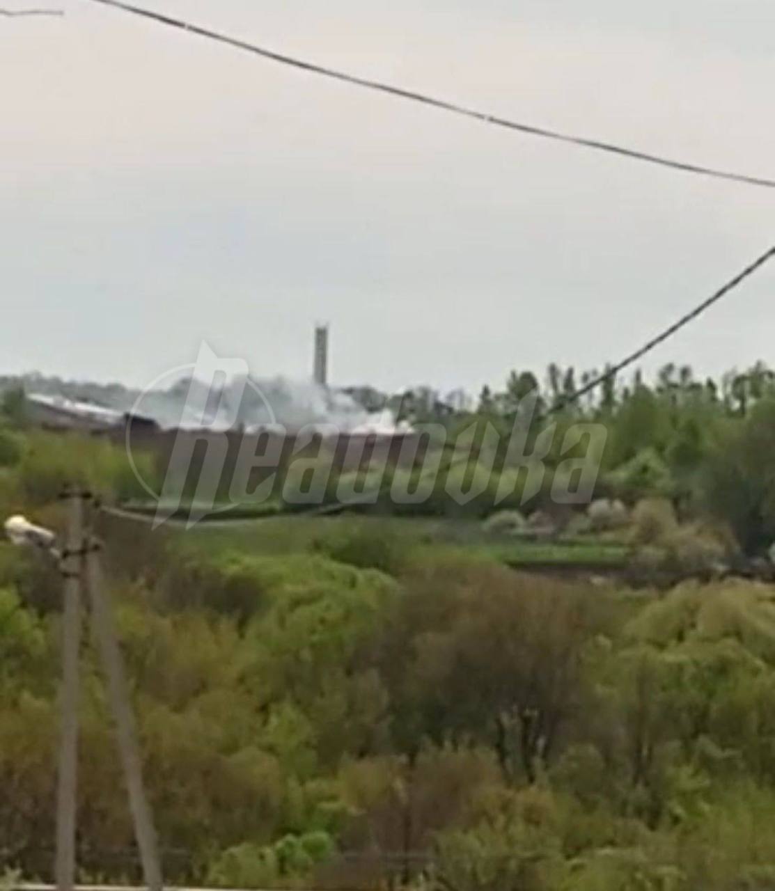 Украинский БПЛА-камикадзе ударил по водонапорной башне в Белгородской области