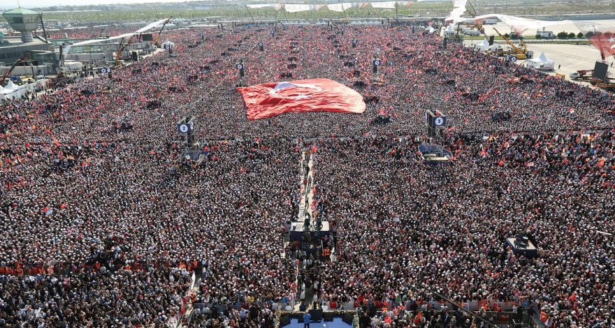 Предвыборный митинг Эрдогана собрал в Стамбуле более 1,7 млн человек