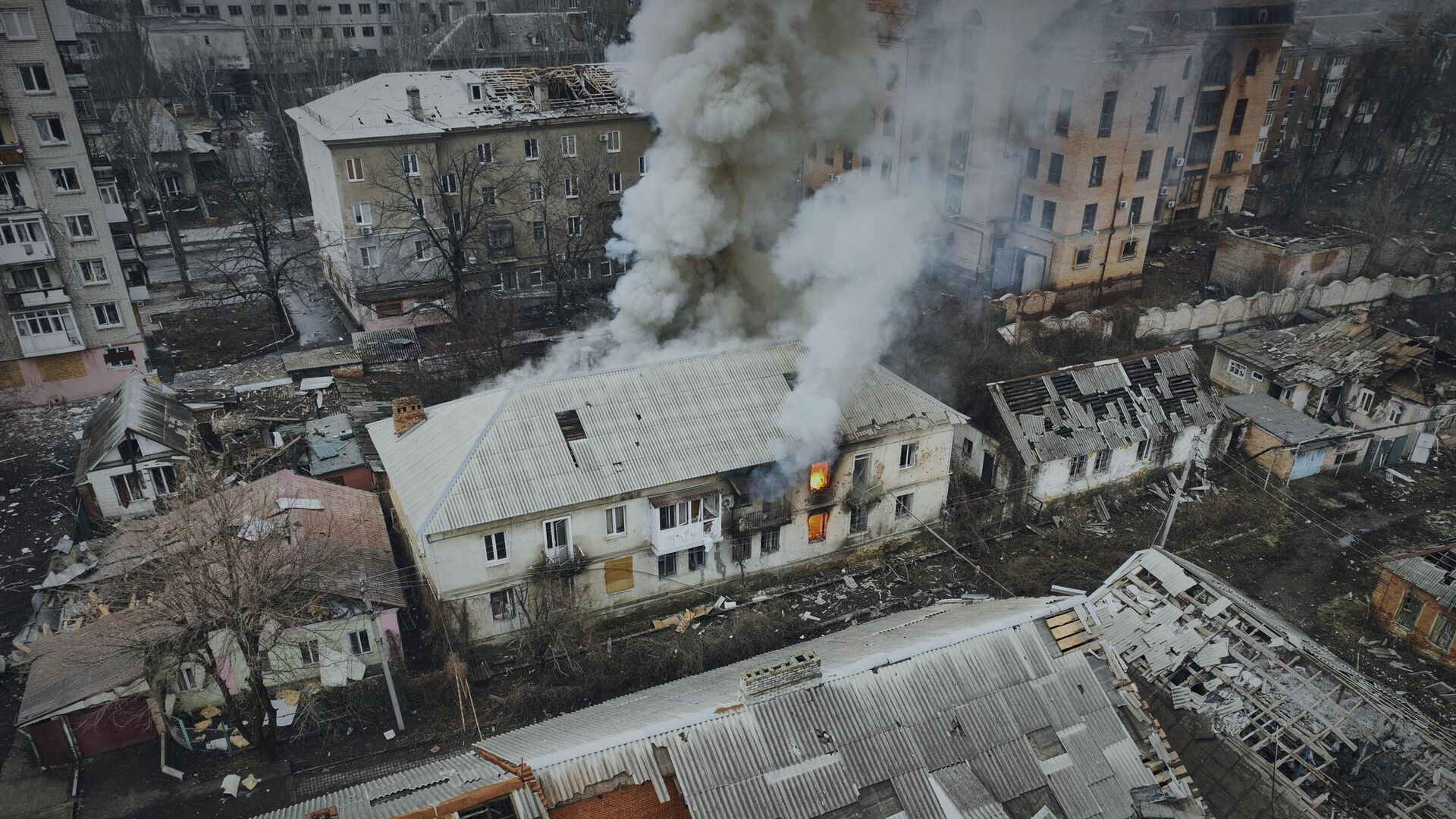 Появились, предположительно, кадры обстрела ВСУ своих же боевиков в Артемовске