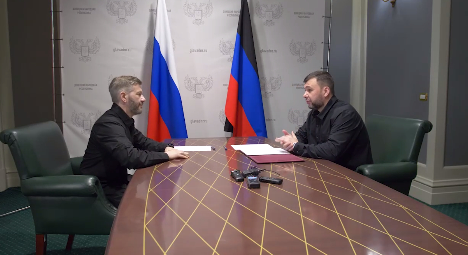 Врио главы ДНР Пушилин встретился с председателем правительства Чукотки