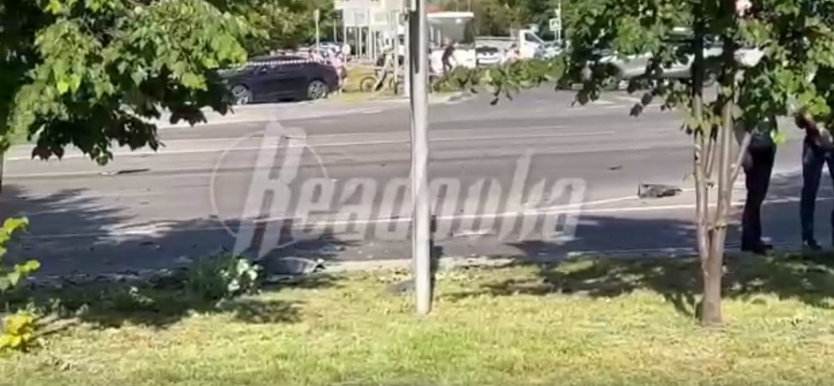 Появились кадры с места взрыва в Белгороде— наша ПВО сбила вражеский снаряд
