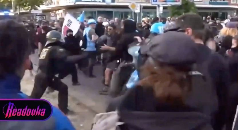 В Германии ранено 50 полицейских во время разгона митингов