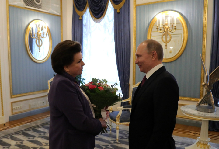 Терешкова стала кавалером ордена Гагарина