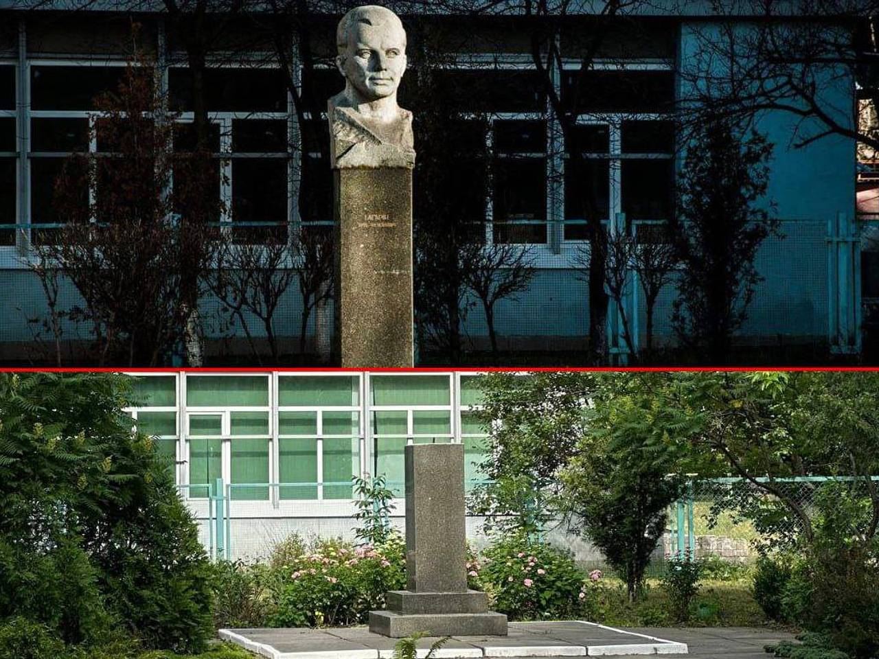 В Киеве снесли памятник советскому космонавту Юрию Гагарину