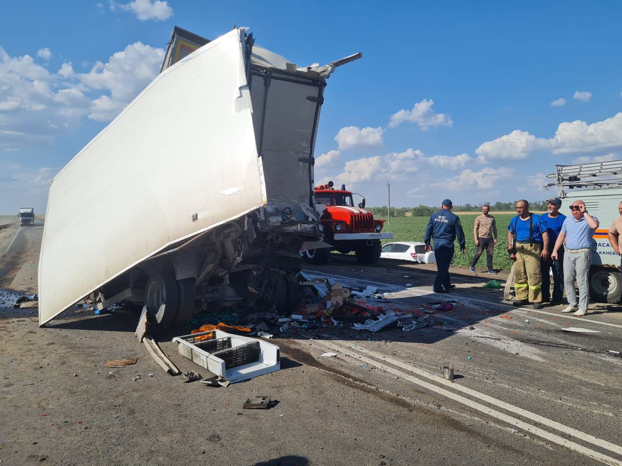 В Краснодарском крае произошло массовое ДТП с многочисленными жертвами