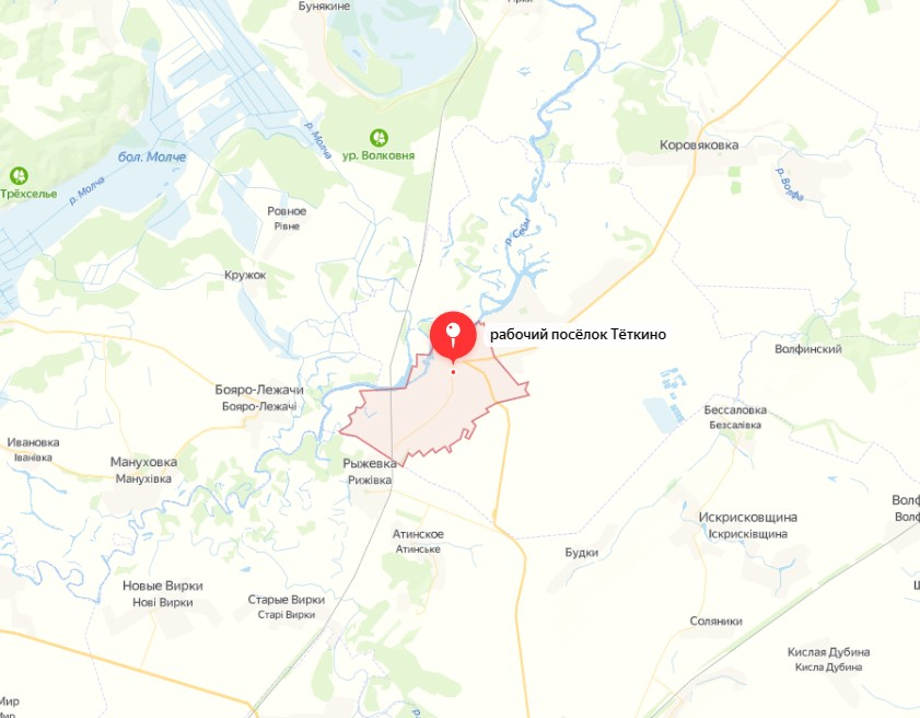 Половина населенного пункта Теткино осталась без электричества после обстрела со стороны ВСУ